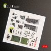 KELIK K48034 F-16C FIGHTING FALCON INTERIOR 3D DECALS FOR KINETIC KIT 1/48